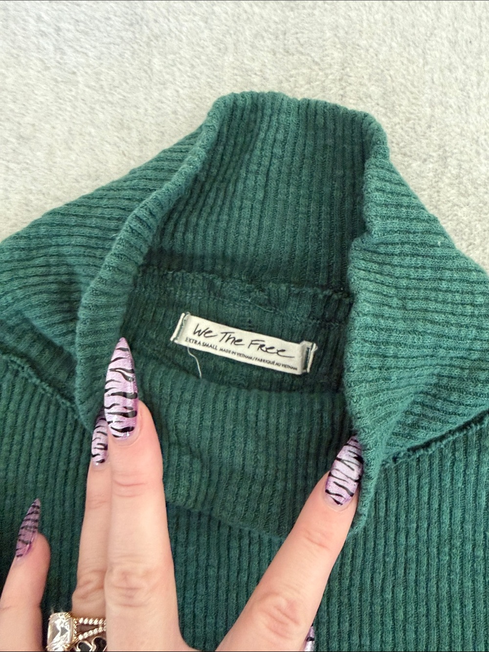 We The Free Ribbed Mockneck - Picture 2 of 7